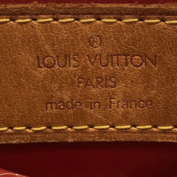 LOUIS VUITTON Reade PM M91088 Rouge Monogram Vernis MI1011 Handbag - Picture 7 of 14
